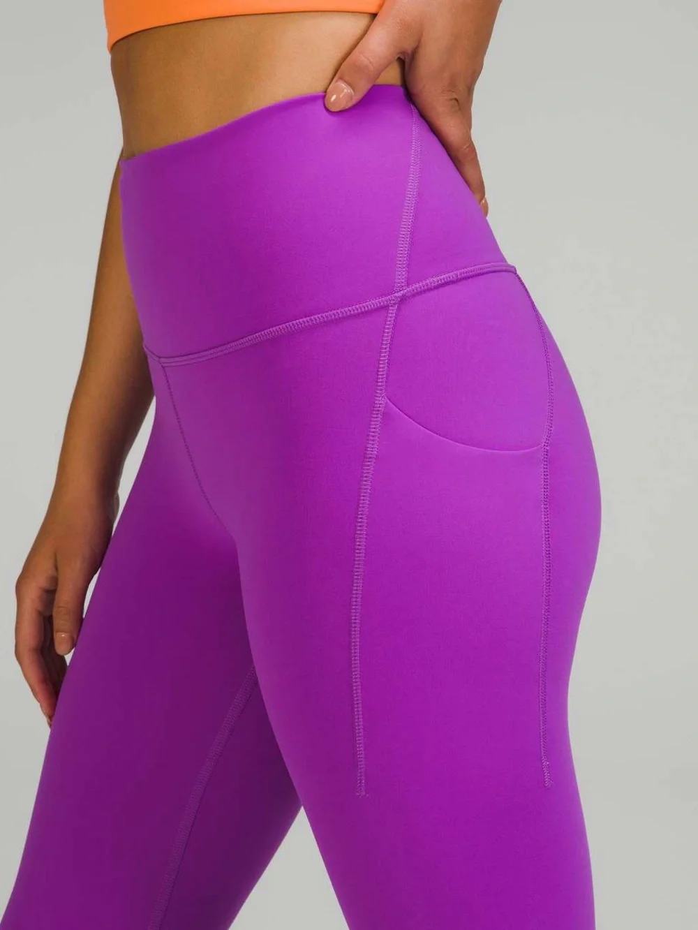 Lululemon Wunder Train High-Rise Tight with Pockets 25" in Moonlit Magenta Sz 6 - Picture 3 of 9
